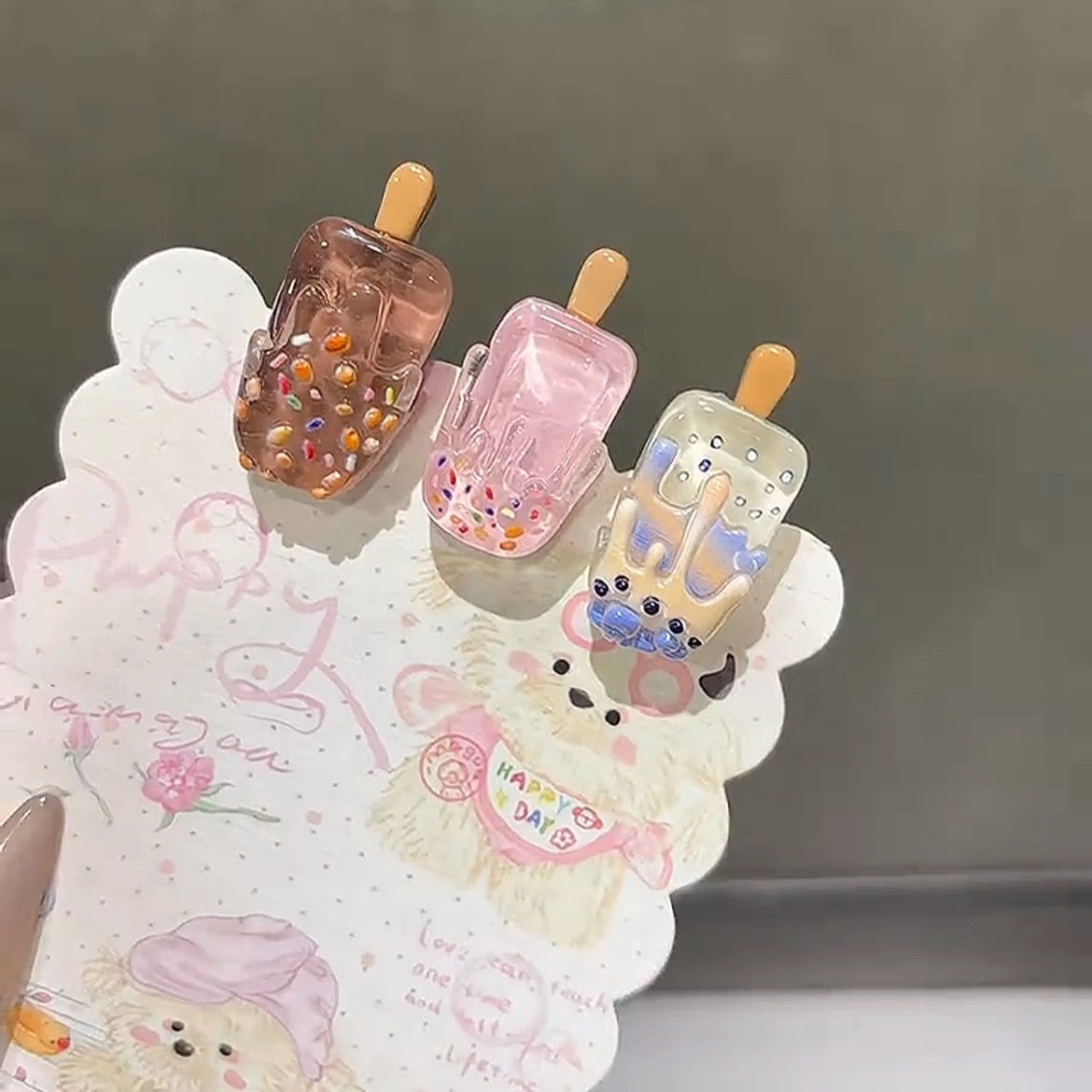 5PCS Mini Ice Cream Hair Clips - Hair Care Lotion ulasan dan harga