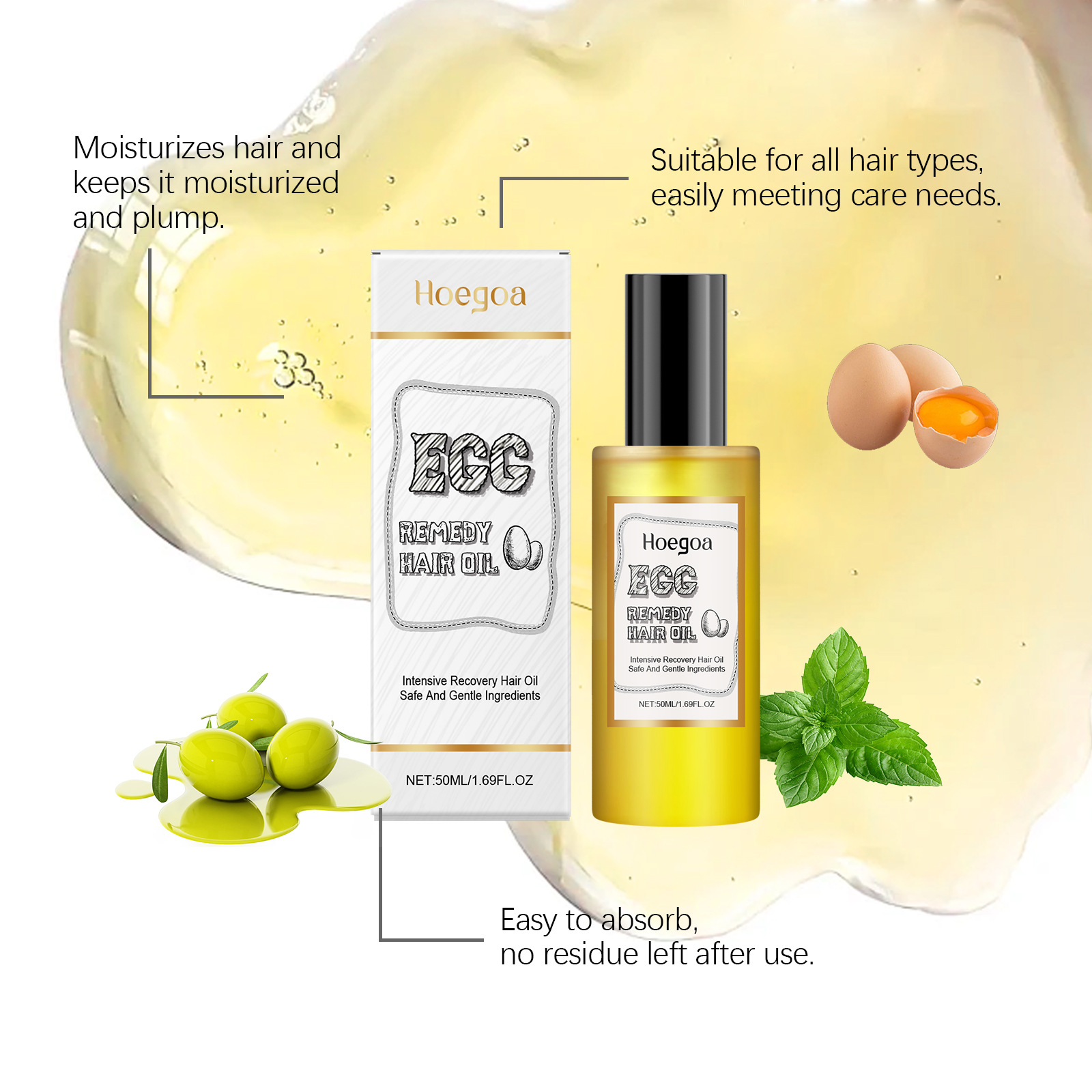 Egg Remedy Hair Oil Restore So - Hair Care Products ulasan dan harga