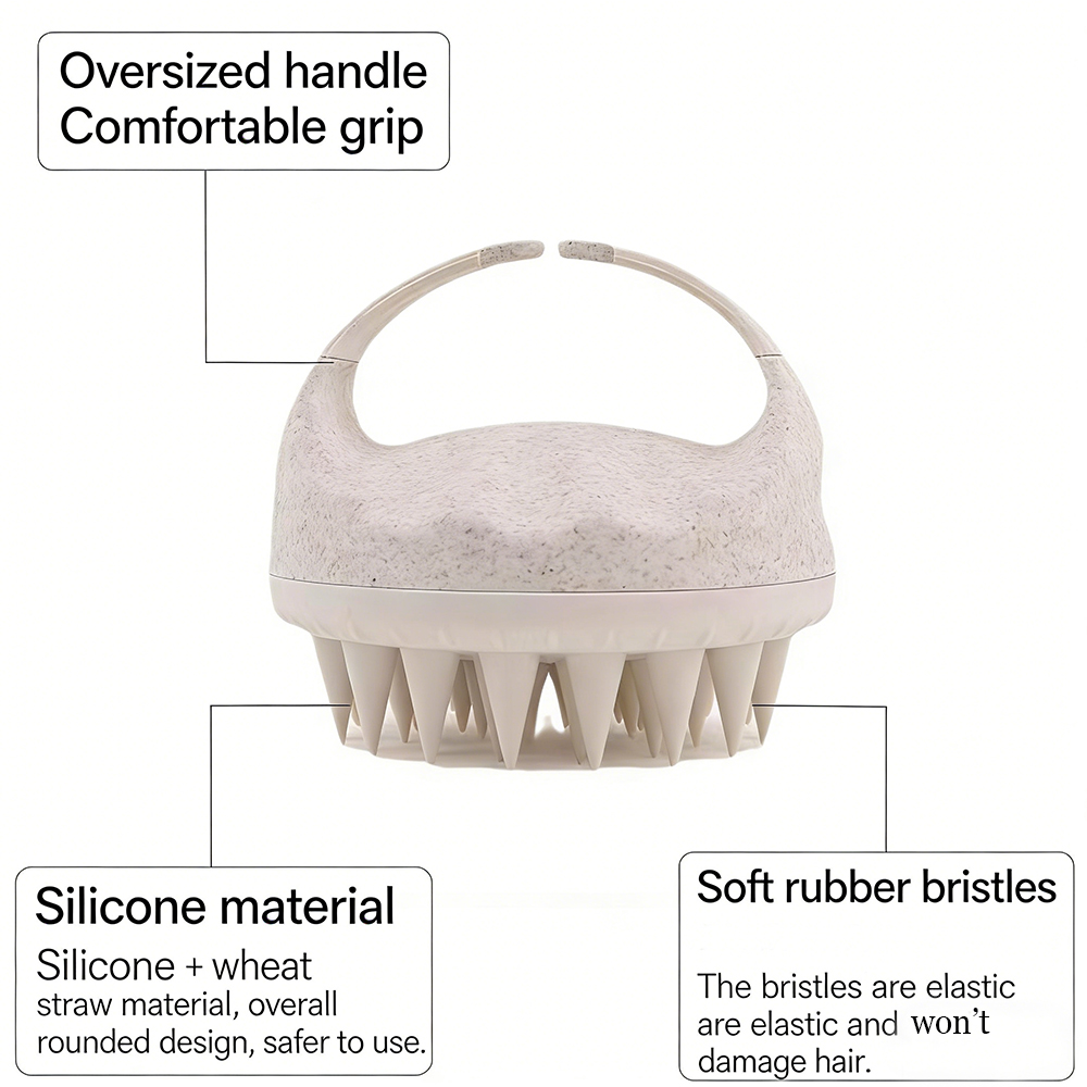 Scalp Massage Brush Scalp Clea - Hair Care Dandruff ulasan dan harga