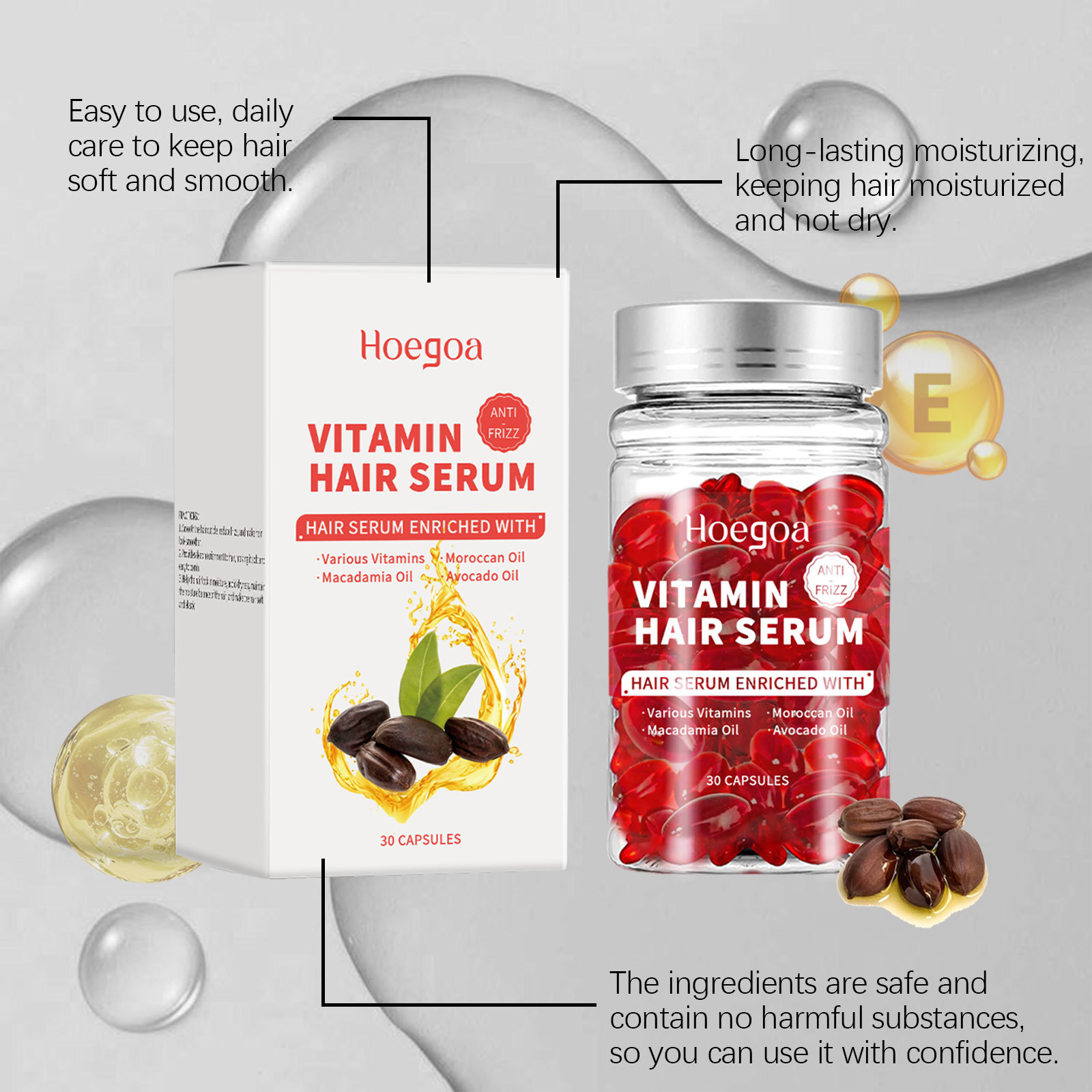 Vitamin Hair Care Serum Capsul - Hair Care Products ulasan dan harga